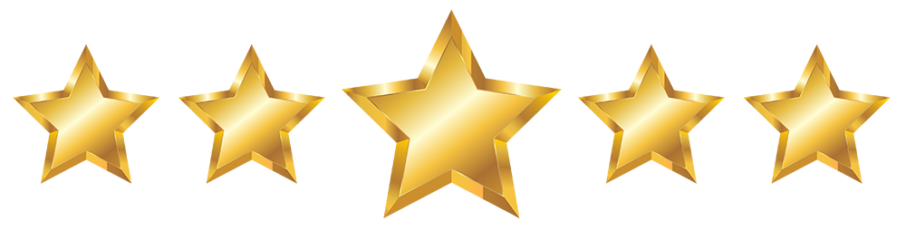 5 stars - testimonials - reviews